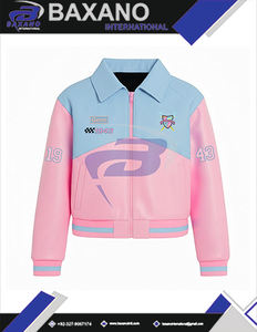 Chaqueta de Carreras Gamma Phi Delta GPD Sorority con Cierre de Cremallera, Chaqueta de Carreras Personalizada con Patrón de Llamas de Algodón de Alta Calidad - Product Image 5