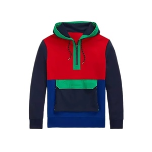 Sudadera con capucha doble para hombre con pasamontañas y cierre de cremallera para mayor comodidad y calidez. Manténgase abrigado con esta sudadera con capucha doble de moda. - Product Image 1