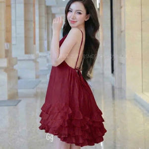 เดรสแขนสั้นผู้หญิงสุดเซ็กซี่สไตล์ทะเล ผสมผสานความสง่างาม ความสบาย ลุคสบายๆ และเป็นทางการได้อย่างลงตัว เหมาะสำหรับหลากหลายโอกาส ผ้าไหมแม็กซี่ - Product Image 5