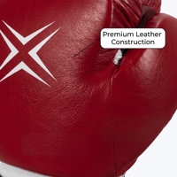 Gants de boxe professionnels, gants d'entraînement en cuir, gants de sport avec fermeture à boucle et crochets, équipement de boxe pour l'entraînement