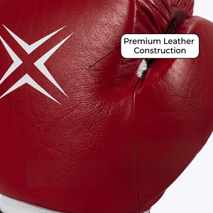Guantes de Boxeo Profesionales, Guantes de Entrenamiento de Cuero con Cierre de Velcro, Equipo de Boxeo para Entrenamiento - Product Image 4