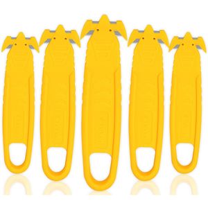 Cuchillo de Seguridad SK2 de Acero Inoxidable con Cuchilla Oculta, Cuchillo Multiusos con Abrepaquetes, Cortador de Cinta Adhesiva y Separador de Flejes de Cartón - Product Image 1