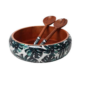 ชามไม้มะม่วงขัดเงา เป็นมิตรกับสิ่งแวดล้อม ดีไซน์ทันสมัยแบบธรรมชาติ สำหรับใส่แป้ง อาหาร สลัด ซุป ผลไม้ ทำด้วยมือ - Product Image 1