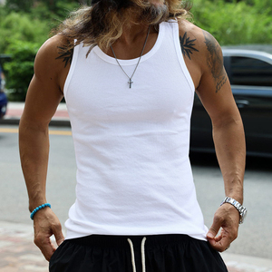 Camiseta sin mangas para hombre, informal de verano, de algodón suave, estilo chaleco lavado para gimnasio, ropa deportiva ligera y transpirable para fitness - Product Image 2