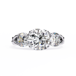 Bague minimaliste carrée pour femme avec diamant de laboratoire et sertissage coussin confortable, idéale pour les propositions ou les anniversaires - Product Image 3