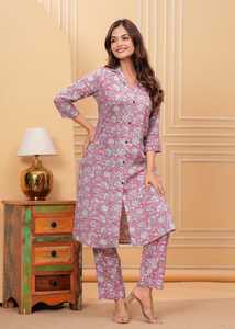 Ensemble coordonné en coton de qualité supérieure pour femmes, pour un usage décontracté, en voyage, au bureau ou au quotidien, disponible à un prix abordable - Product Image 5