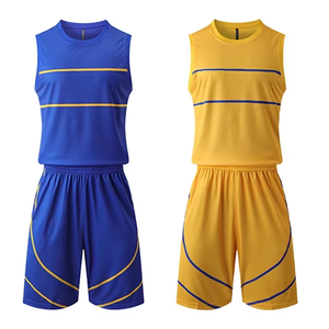 Uniforme de Baloncesto para Hombre, Impresión Digital Personalizable con Nombres/Números/Logotipos del Equipo, Transpirable, de Secado Rápido, 100% Poliéster, Sin Mangas - Product Image 4
