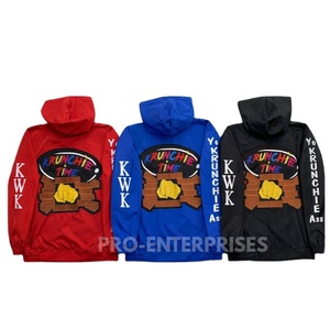 Best Quality Men's Autumn Hoodies Windbreaker Zipper-Up Embroidery 100% Cotton Silk Screen Printed Waterproof Anti-wrinkle - Product Image 6