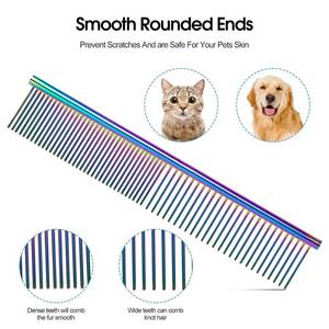 Herramienta desenredante de dientes finos para el cuidado del pelaje, peine de aseo para mascotas, peines de aseo para mascotas hechos de plástico personalizado - Product Image 3