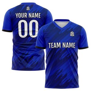 Maillots de football courts en gros à bas prix, haute qualité, 100 % polyester, protection UV, respirants, dernier design, service OEM - Product Image 2