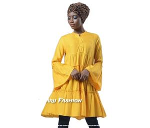 New Arrival Hot Selling Women's Casual Midi Dresses for Women Ruffle Long Sleeve V-Neck Vacation Designer Short Dress - Product Image 1