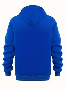 Sweat à capuche boutonné à manches longues pour homme, vêtements décontractés chauds, fabriqué aux États-Unis - Product Image 3
