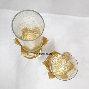 Porte-bougie en aluminium de style antique avec cheminée en verre, taille et forme personnalisées, vente en gros - Product Image 6