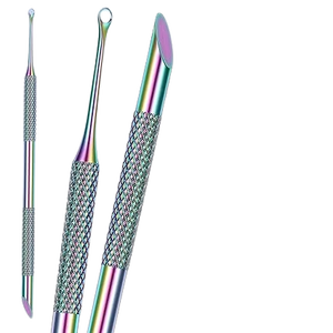 Fine Touch Stainless Steel Double Head Cuticle Pusher <b>Nail</b> Grooming Tool for Dead Skin Removal Precision <b>Nail</b> Cleaning Reusable - Product Image 5