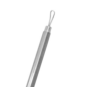 Extracteur de comédons UBI 13 cm en acier à haute teneur en carbone, double extrémité, boucle d'extraction de précision pour points noirs, points blancs et comédons faciaux - Product Image 1