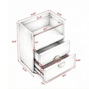 Comodini Smart dal Design Contemporaneo con Altezza Regolabile per Camera da Letto o Appartamento - Product Image 3