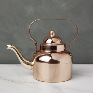 Bouilloire à thé décorative en cuivre de qualité supérieure, théière vintage en cuivre pour faire bouillir de l'eau, du thé ou du café sur cuisinière, pour la maison, l'hôtel, le restaurant, la cuisine - Product Image 5