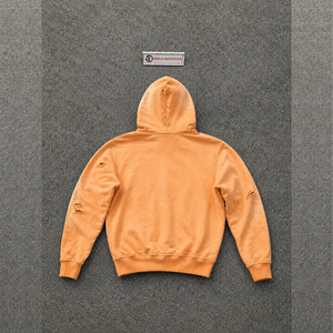 Sweat-shirt à capuche zippé oversize avec motif ange pêche vieilli, coupe décontractée, en molleton French Terry CHRISTIAN I - Product Image 6