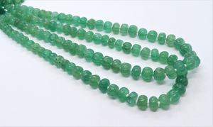 Perles de quartz fraise vert naturel sculptées en forme de pastèque, perles rondelles lisses en quartz fraise pour la fabrication de bijoux - Product Image 2