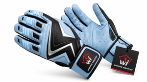 Baseball batting <b>gloves</b> with <b>moisture</b> wicking fabric secure wrist strap flexible fingers and excellent control at the plate - Product Image 3