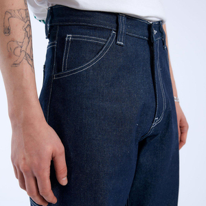 Jeans de Mezclilla Vintage de Alta Calidad al por Mayor para Hombre, Corte Recto y Ancho, Unisex, Tallas Grandes, Logotipo Personalizado, Fabricante OEM - Product Image 4