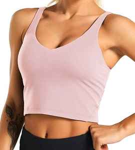 Camiseta sin mangas casual de moda para mujer, ligera, de jersey liso con cuello en V, transpirable y antipilling - Product Image 1