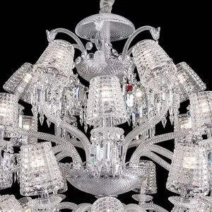 Imported Crystal Chandelier 24 <b>Light</b> Luxury Crystal <b>Ceiling</b> Fixture <b>for</b> Living Room Dining Hall Hotel Wedding Decor Premium Lamp - Product Image 3