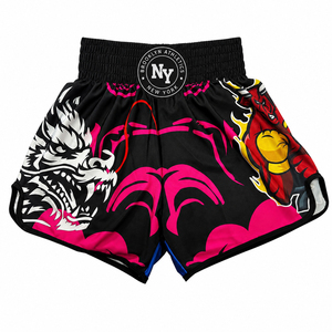 Shorts de combat MMA pour hommes RISE, 100% polyester, respirant, séchage rapide, léger, 180g - Product Image 3