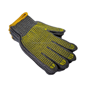Guantes ecológicos grises antideslizantes antiestáticos antiimpacto de seguridad industrial punteados amarillos PROTECCIÓN DE TRABAJO DE punto confiable - Product Image 3