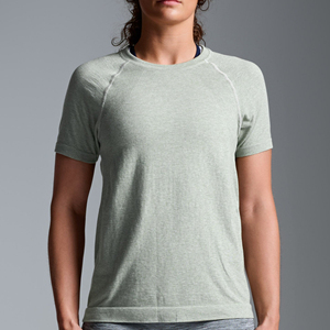 Camiseta de Cuello Redondo para Mujer, Corte Ajustado, Manga Corta, Básica, Lisa, Informal, Suave y Cómoda para Uso Diario - Product Image 1