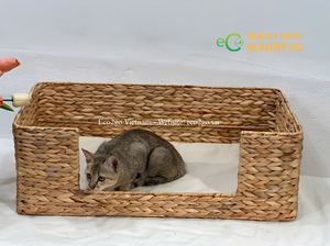 Handcrafted Pet Haven | Natural Water Hyacinth Pet <b>House</b> & Bed | Custom Shape & Size From Eco2go Vietnam - Product Image 5