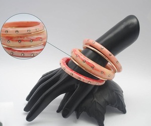 Premium Quality Resin & Metal <b>Bangle</b> <b>Set</b> Fashion Casual Party Jewelry Bracelet Resin <b>Bangles</b> Birthday Gifts for At Best price - Product Image 1