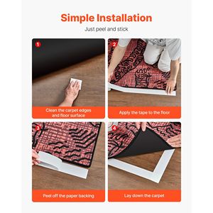 Nastro per moquette biadesivo da 2 pollici X 30 iarde resistente resistente senza residui di nastro adesivo pinze per tappeti protezioni per tappeti - Product Image 6