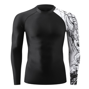 Comfortable High Quality <b>Men</b> <b>Compression</b> <b>Shirts</b> OEM Service Customized Printing <b>Compression</b> <b>Shirts</b> <b>For</b> Sale - Product Image 1