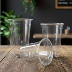 WholesaleDisposableClear PP <b>Cups</b> 95mm Diameter <b>Plastic</b> <b>Cups</b> With Lids 12/16/22oz For Beverage Coffee Tea Juice - Product Image 2