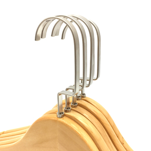 Cintres en bois de haute qualité pour vêtements homme et femme avec barre horizontale – Vente directe fabricant, cintres en bois personnalisés avec logo - Product Image 4