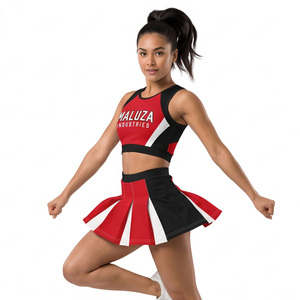 Uniformes de Porristas Sublimados Personalizados con Pedrería, Ropa para Equipo All Star, Traje de Baile para Competencia, Ropa de Actuación - Product Image 3
