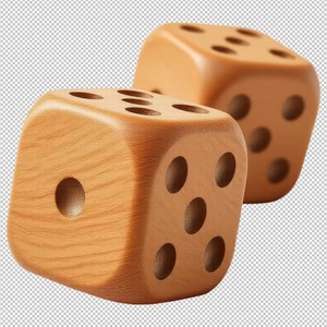 Dés en bois artisanaux modernes, finition naturelle, écologiques, pour jeux de société, décoration et cadeaux, cube en bois unique - Product Image 5
