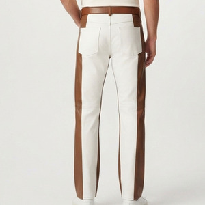 Custom Fit <b>Men</b> <b>Leather</b> <b>Trousers</b> Custom <b>Men's</b> Pockets <b>Leather</b> Fashion Wear Pant Wholesale <b>Men</b> Genuine <b>Leather</b> Pants - Product Image 2