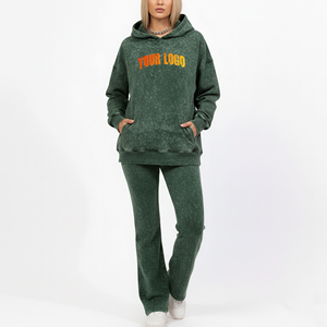 Chándal Deportivo para Mujer de Poliéster Reciclado Sostenible, Tejido Suave Ecológico, Mercado Europeo, Chándal de Felpa Cepillada Premium - Product Image 1