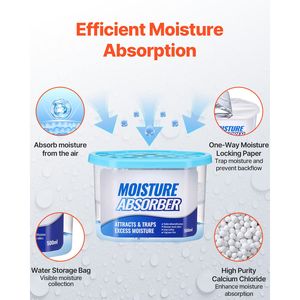 Deumidificatori Solidi Senza Profumo da 10.8 oz, Confezione da 6, Assorbi Umidità in Modo Mirato, Controllo dell'Umidità Specifico - Product Image 2