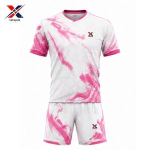 Nueva Camiseta de Fútbol 100% Poliéster, Diseño de Logotipo Personalizado, Uniforme de Fútbol para Adultos, Ropa Deportiva Transpirable de Secado Rápido, Venta al Por Mayor OEM - Product Image 2