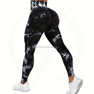 Mallas de yoga push-up de cintura alta para mujer, tela de punto transpirable para entrenamiento, ropa de entrenamiento cómoda - Product Image 1