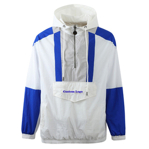 Veste anorak matelassée en denim à capuche avec logo personnalisé imprimé sur le devant, respirante, imperméable, hiver, service OEM, vintage, fabriquée au Pakistan - Product Image 6