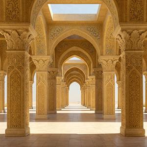 Colonnes en marbre massif sculptées à la main pour la structure extérieure des pavillons et salles, soutien structurel, architecture moderne, projets extérieurs HAYAT - Product Image 2