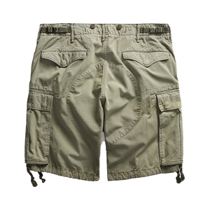 Pantalones Cortos Cargo Premium para Hombre con Cintura Elástica Delantera, Ripstop, Estilo Militar, Tácticos, Utilitarios, OEM, Personalizados, Streetwear, Moda de Verano - Product Image 2