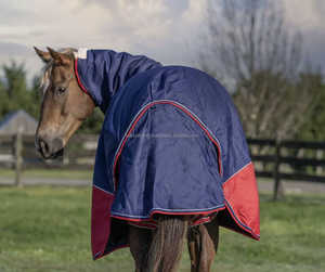 Tapis de cheval imperméable d'hiver durable avec doublure en nylon respirant Boucles de poitrine et de cou à dégagement rapide Sangles de jambe réglables - Product Image 5