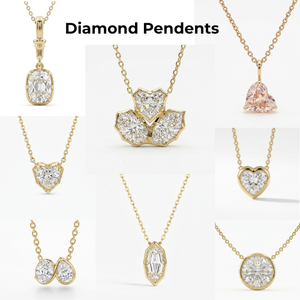 Colgante de Oro de 18k para Mujer, Corte Marquesa, Diamante Cultivado en Laboratorio, Certificado IGI, Clásico para Uso Diario, Precio al por Mayor para Bodas - Product Image 4