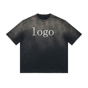 เสื้อยืดโอเวอร์ไซส์สไตล์ฮิปฮอป ผ้าวินเทจฟอกสี ทรงหลวม แห้งเร็ว ไม่หดตัว  ไซส์พลัส  สำหรับผู้ชายและผู้หญิง  ผ้าเจอร์ซีย์ ระบายอากาศได้ดี - Product Image 4