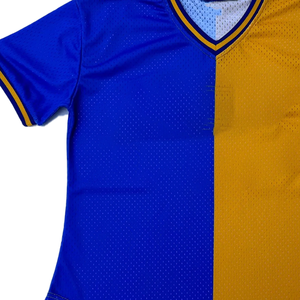 เสื้อเบสบอลแบบสวมครึ่งตัว รุ่นพรีเมียม SGRho ผ้าโพลีเอสเตอร์ 100% โลโก้ตัวอักษรกรีก คอวี สไตล์สปอร์ต - Product Image 4